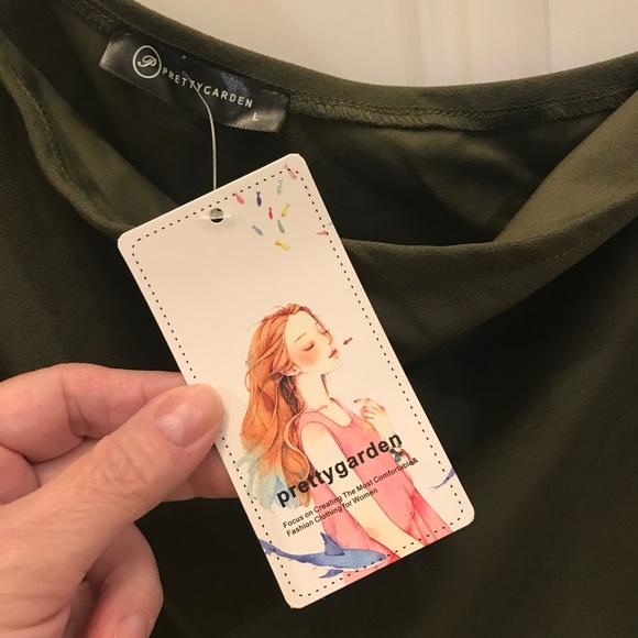 New PRETTY GARDEN One Shoulder Long Gown Maxi Dress NWT - Picture 12 of 14